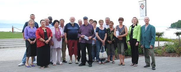 Lors de la remise des Prix du concours des maisons fleuries 2010